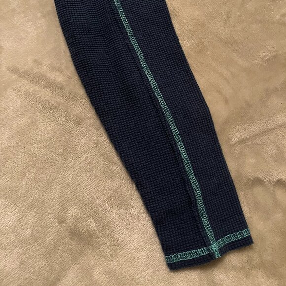 GU} Belle by Kim Gravel Baby Waffle Topstitched Raw Edge Hoodie Indigo/Size - M - Picture 10 of 14